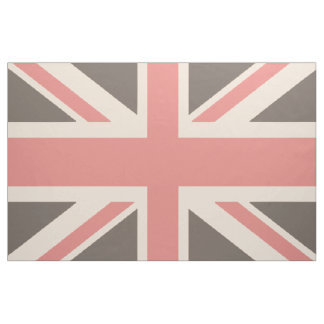 Faded UK United Kingdom Union Jack Flag Fabric