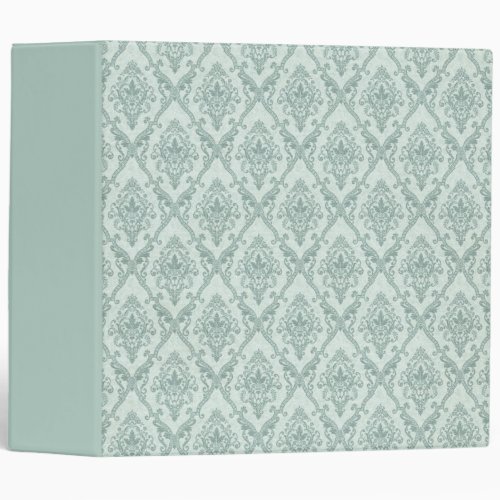 Faded vintage damask pattern binder