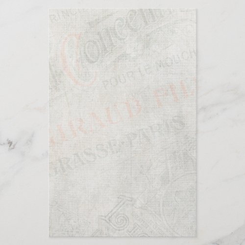 Faded Vintage Paper Parisian Advertisement Collage