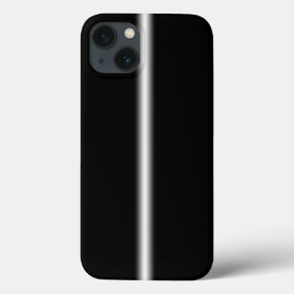 Faded White Stripe on Black Battery Case