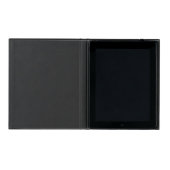 Faded White Stripe on Black iPad Case (Inside)