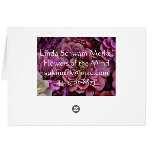 Faded Zinnias (Back Horizontal)