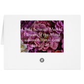 Faded Zinnias Cards (Back Horizontal)