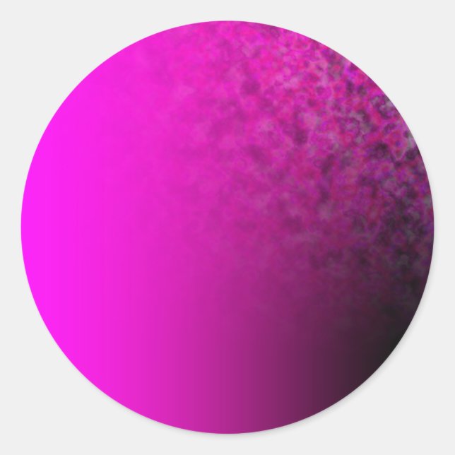 Fades: Magenta and Cloud Classic Round Sticker (Front)