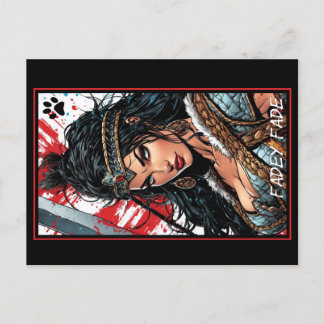 Fadey Barbarian Comic Style 04 Postcard