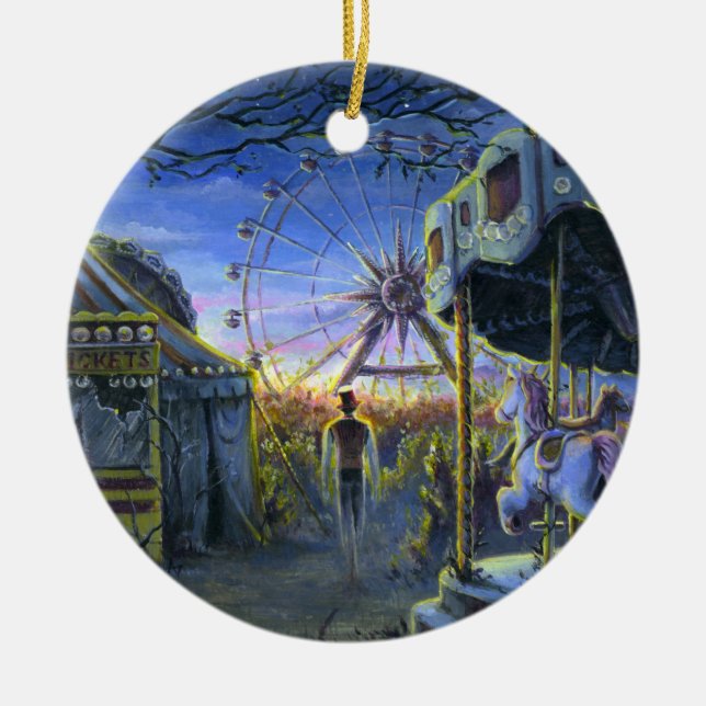 Fading Ceramic Ornament (Front)