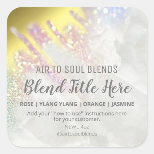 Fading Gold And Opal Essential Oil Blend Labels