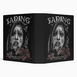 Fading - Gothic Streetwear Design 3 Ring Binder