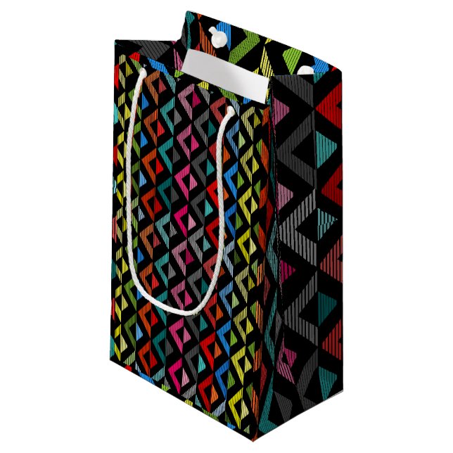 Fading Half-Diamonds  Small Gift Bag (Front Angled)