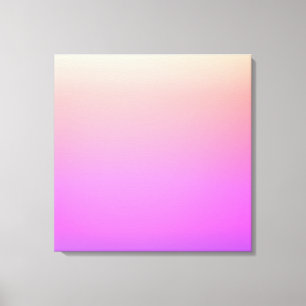 Fading Peach Pink & Purple Colorful Ombre Canvas Print