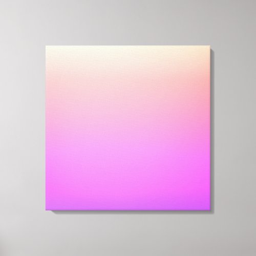 Fading Peach Pink  Purple Colorful Ombre Canvas Print
