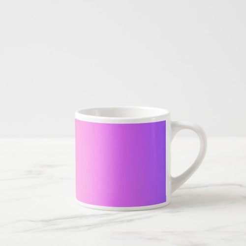 Fading Peach Pink  Purple Colorful Ombre Espresso Cup