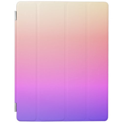 Fading Peach Pink  Purple Colorful Ombre iPad Smart Cover
