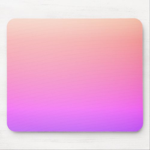 Fading Peach Pink  Purple Colorful Ombre Mouse Pad