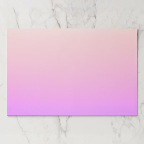 Fading Peach Pink  Purple Colorful Ombre Paper Pad