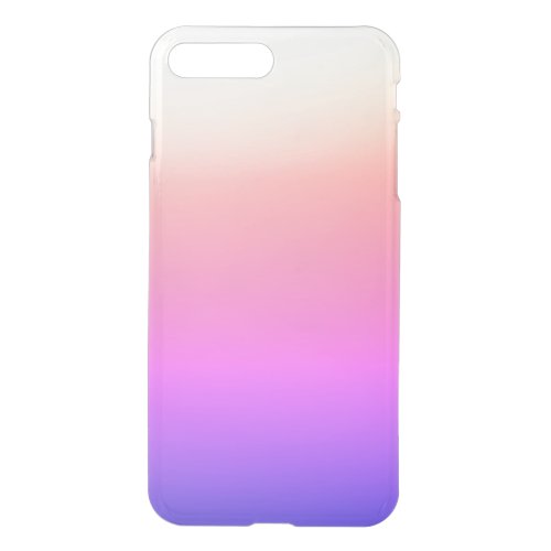 Fading Peach Pink  Purple Colorful Ombre iPhone 8 Plus7 Plus Case