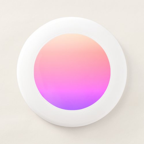 Fading Peach Pink  Purple Colorful Ombre Wham_O Frisbee