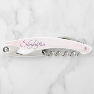 Fading Stylish Monogram Glitter Waiter's Corkscrew