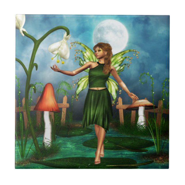 Fae Garden Ceramic Tile (Front)