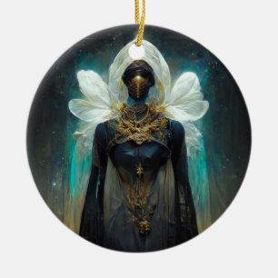 Fae Guardian Fantasy Ceramic Ornament