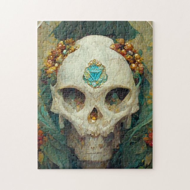 Fae Skull Fantasy Jigsaw Puzzle (Vertical)
