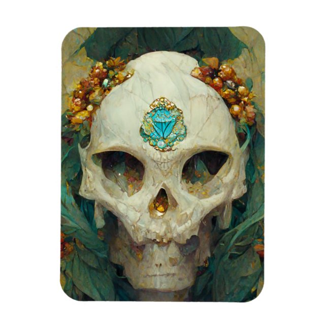 Fae Skull Fantasy Magnet (Vertical)
