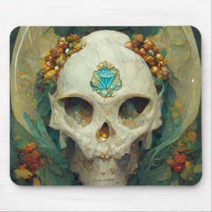 Fae Skull Fantasy Mouse Pad