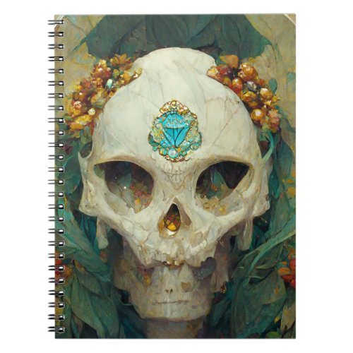 Fae Skull Fantasy Notebook