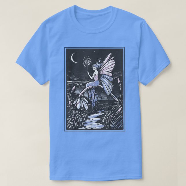 Faecore Fairy Night Fairycore Fantasy Magic Nature T-Shirt (Design Front)