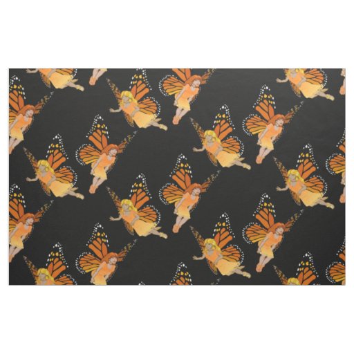 Faerie Art Fabric Butterfly Fairy Pattern Fabrics