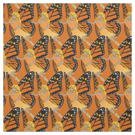 Faerie Art Fabric Butterfly Fairy Pattern Fabrics