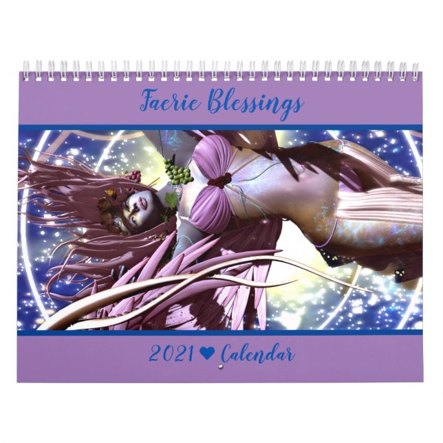 Faerie Blessings 2021 Fantasy Calendar (Cover)