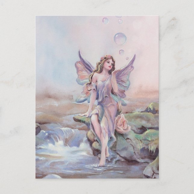 FAERIE BUBBLES by SHARON SHARPE Postcard (Front)