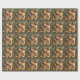 Faerie Embrace-Nature's tender heart Wrapping Paper