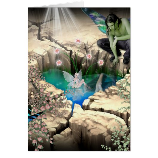Faerie in Elven Pond Cards (Front)