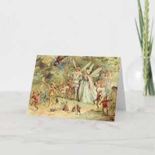 Faerie King and Queen Fae Pagan Greeting Card
