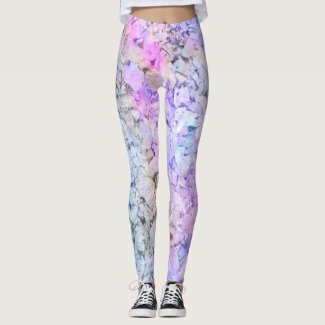 Faerie: Orchid, Fog, Bouquet &amp; Light Slate Leggings