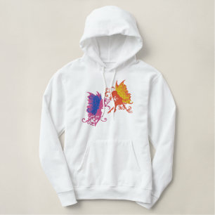 Faerie Sisters Embroidered Hoodie