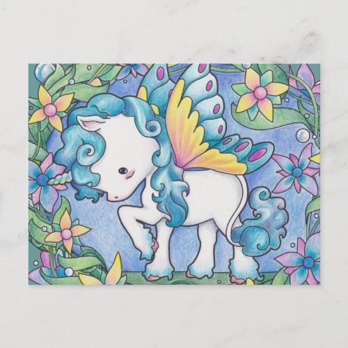 Faerie Unicorn Postcard