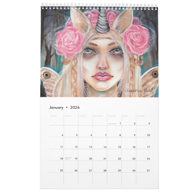FAERIES Calendar by Kim Turner 2012 (Jan 2026)