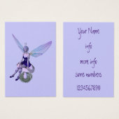 faery fantasy profile card (Front & Back)