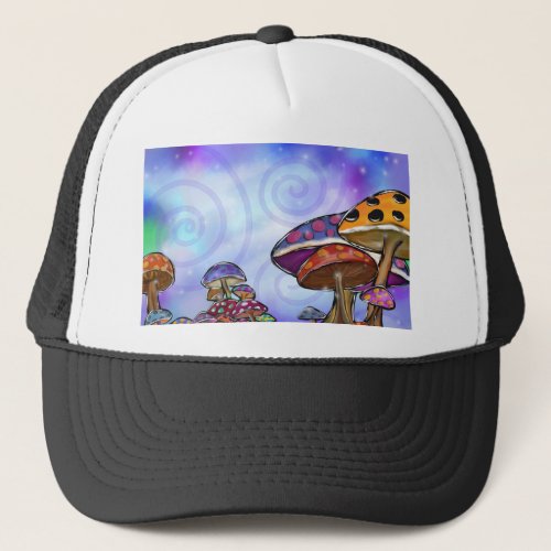 Faery Mushroom Art Trucker Hat