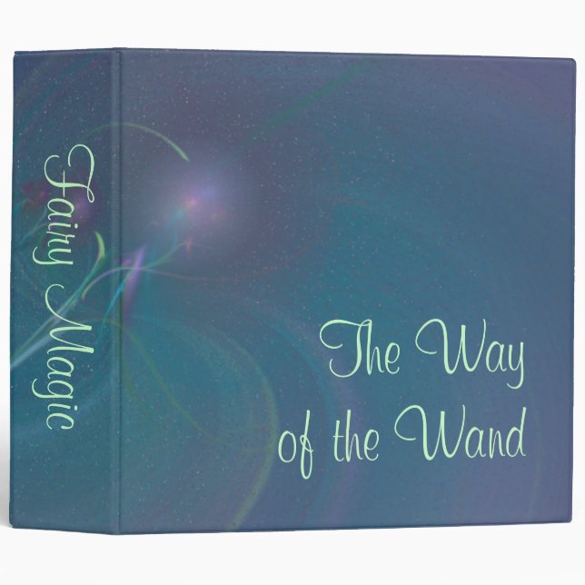 Faery Wand Abstract Art Binder (Front/Spine)
