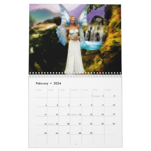 Faeryland Fairy Calendar Zazzle