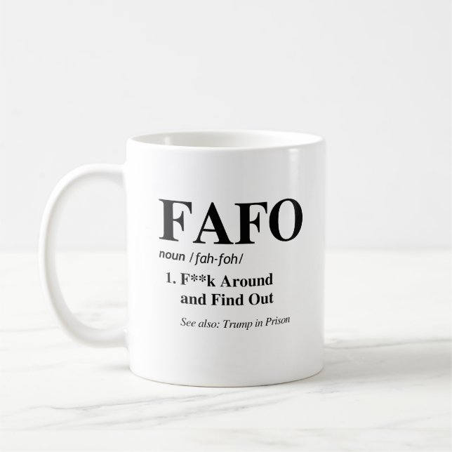 FAFO Definition Coffee Mug (Left)