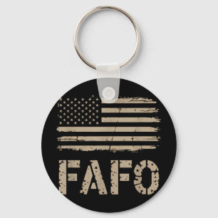 Fafo Flag Keychain