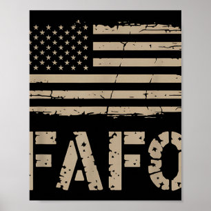 Fafo Flag Poster