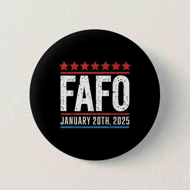 Fafo January 20, 2025 Us Presidential Inauguration Button (Front)