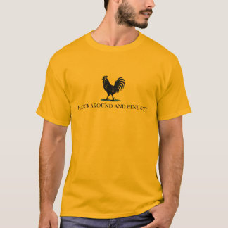 FAFO Rooster Gadsden Flag Parody T-Shirt