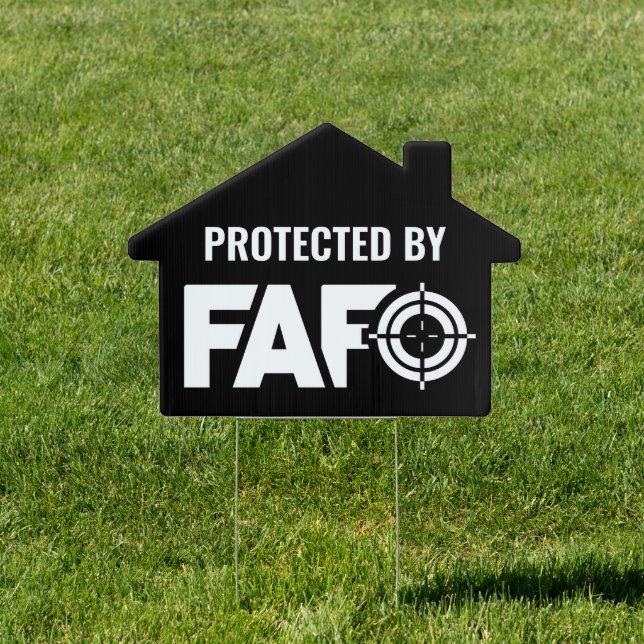 FAFO Security Warning yard Sign (Insitu)